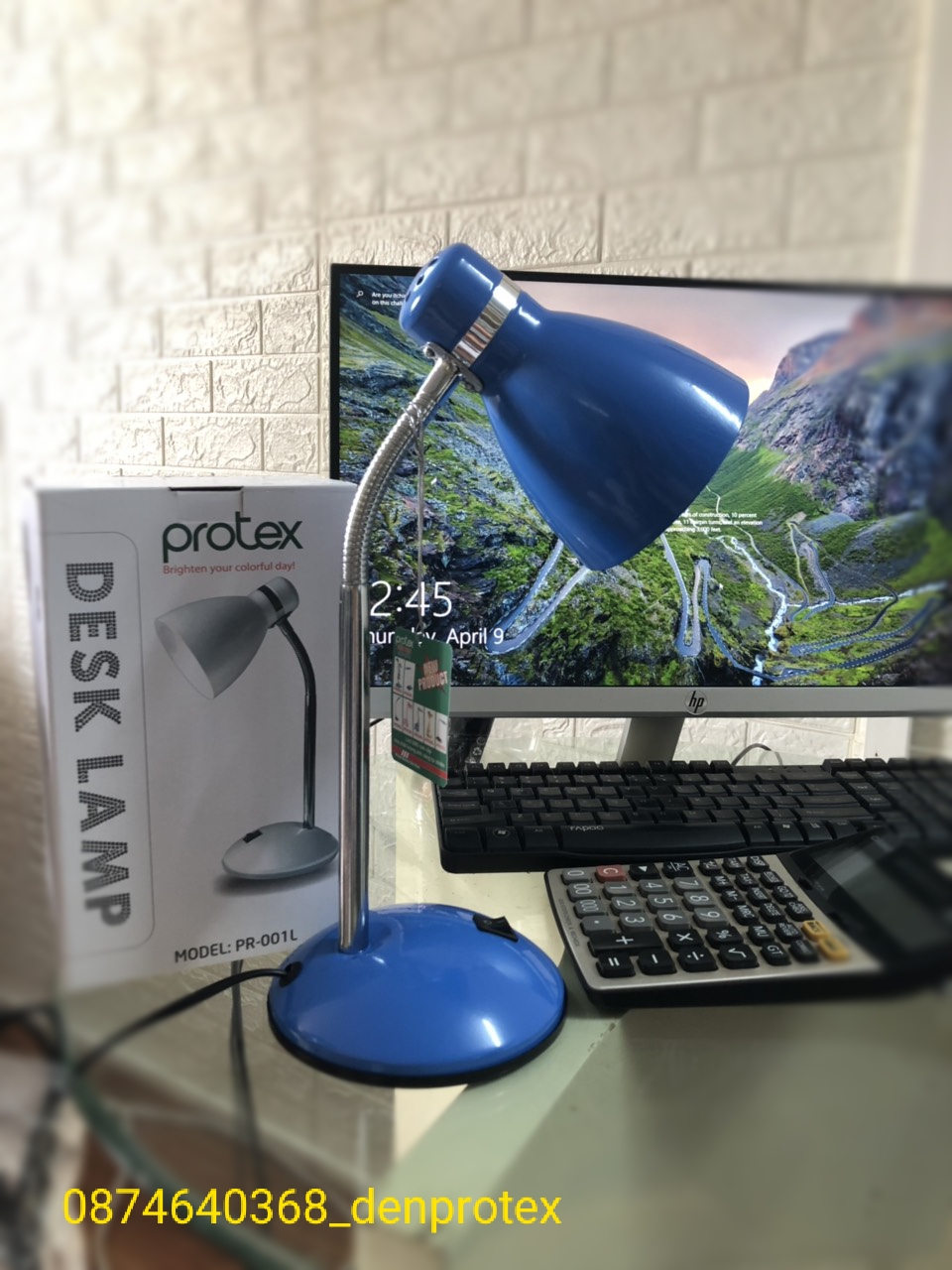 Đèn học chống cận thỉ Protex Model Pr001 Màu Xanh Nước biển có bóng