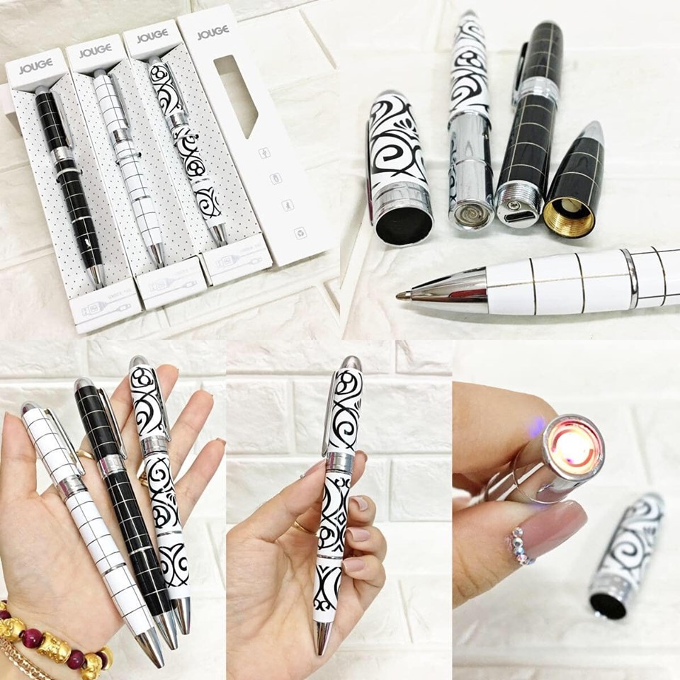 (BẬT LỬA ĐỘC LẠ) BẬT LỬA ĐIỆN KIÊM CÂY VIẾT 2IN1 VIẾT CHỮ ĐƯỢC (KIM LOẠI)