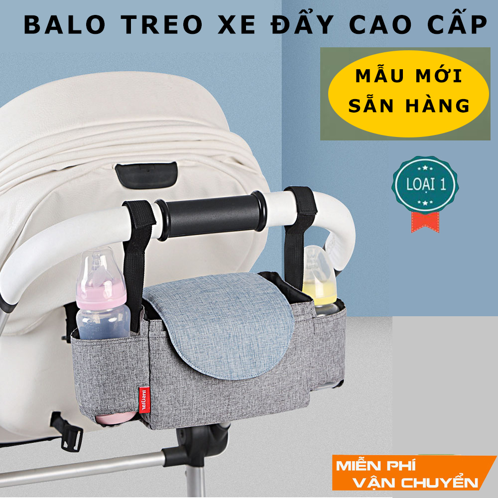 [HÀNG MỚI VỀ] Túi Treo Xe Đẩy mẫu mới hàng xuất siêu đẹp, đơn giản lại rộng rãi Đựng được bỉm, sữa, đồ cho mẹ Treo xe cực tiện.