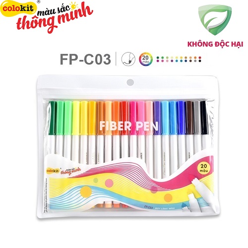 Bút lông màu nước Thiên Long FIBER PEN FP-C03