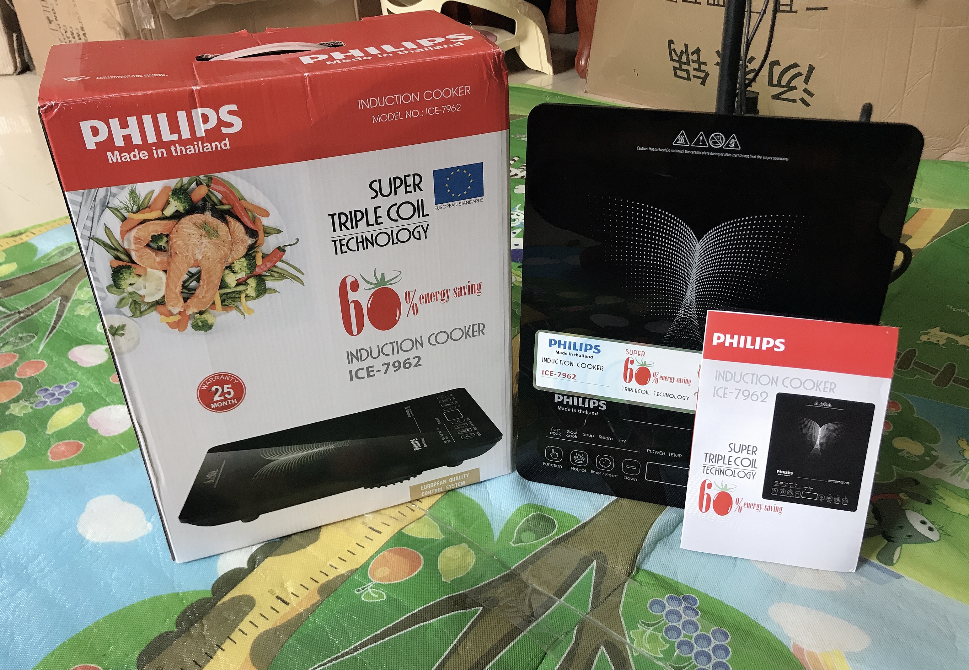 {MADE IN THAILAND} Bếp điện từ cảm ứng Philips - ICE7962 ( tặng nồi INOX )