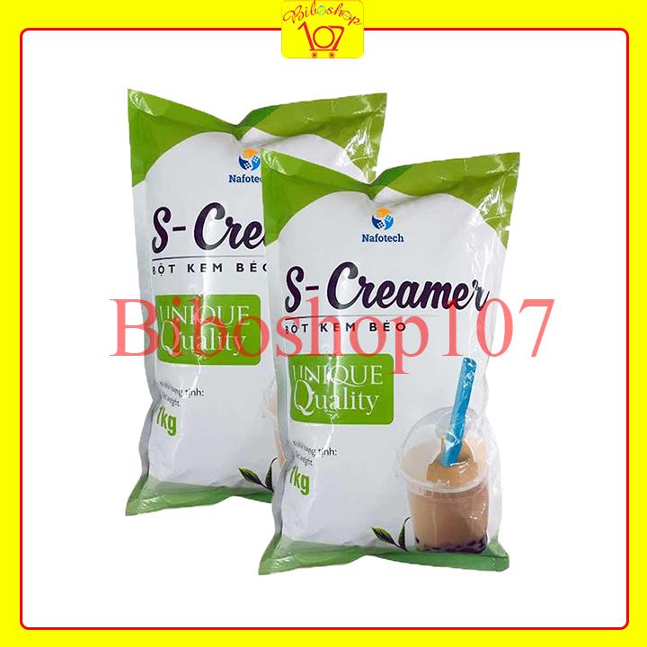 Combo 2 gói Bột kem béo S Creamer pha trà sữa, làm bánh, kẹo nougat 1kg