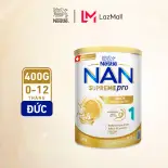 Sữa bột Nestlé NAN SUPREMEPRO 1 400g nhập khẩu Đức với 5HMO & đạm Gentle Optipro