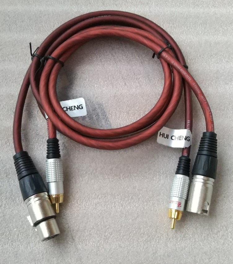 Bộ 1 dây canon cái và 1 dây canon đực ra bông sen av) loại 0.8 mét