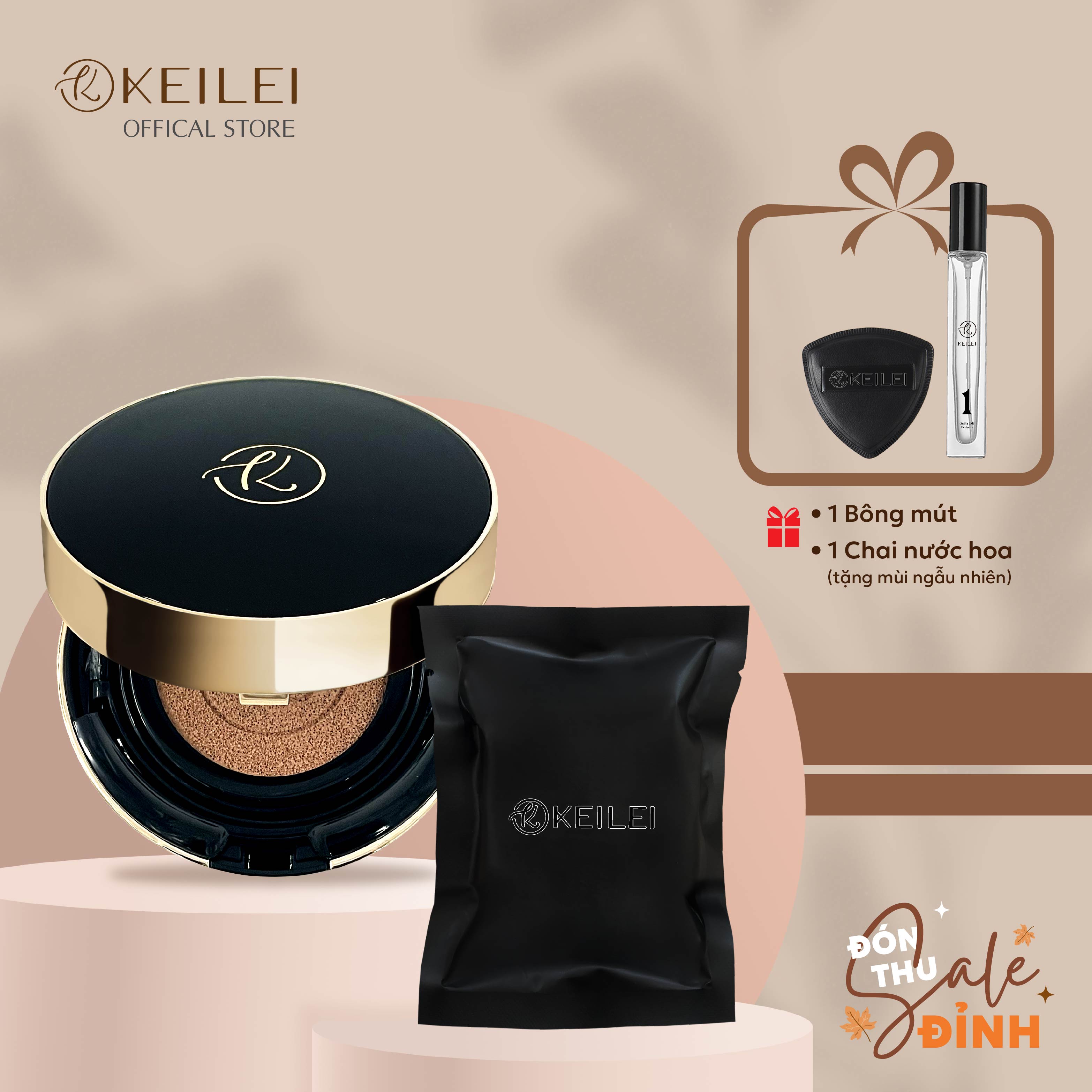 - phấn nước đa năng 3 trong 1 keilei - 3 in 1 radiance cushion keilei