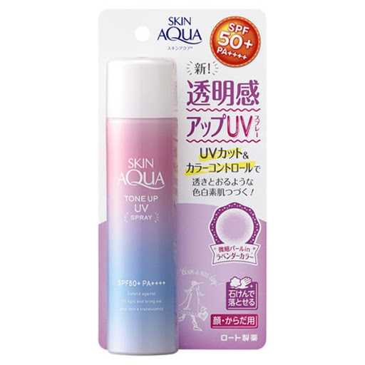 Xịt chống nắng skin aqua tone up uv spay 70g