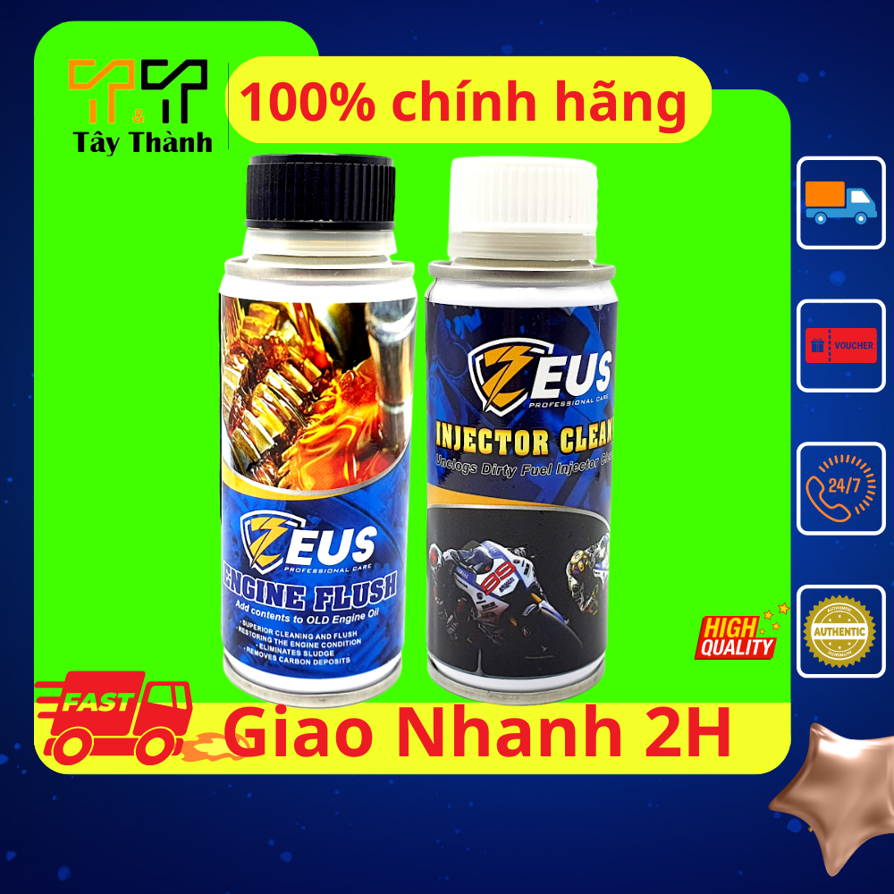 Dung dịch vệ sinh buồng đốt xe máy, súc động cơ xe máy Zeus, combo súc rửa động cơ, Tây Thành chuyên phụ gia xăng, phụ gia nhớt