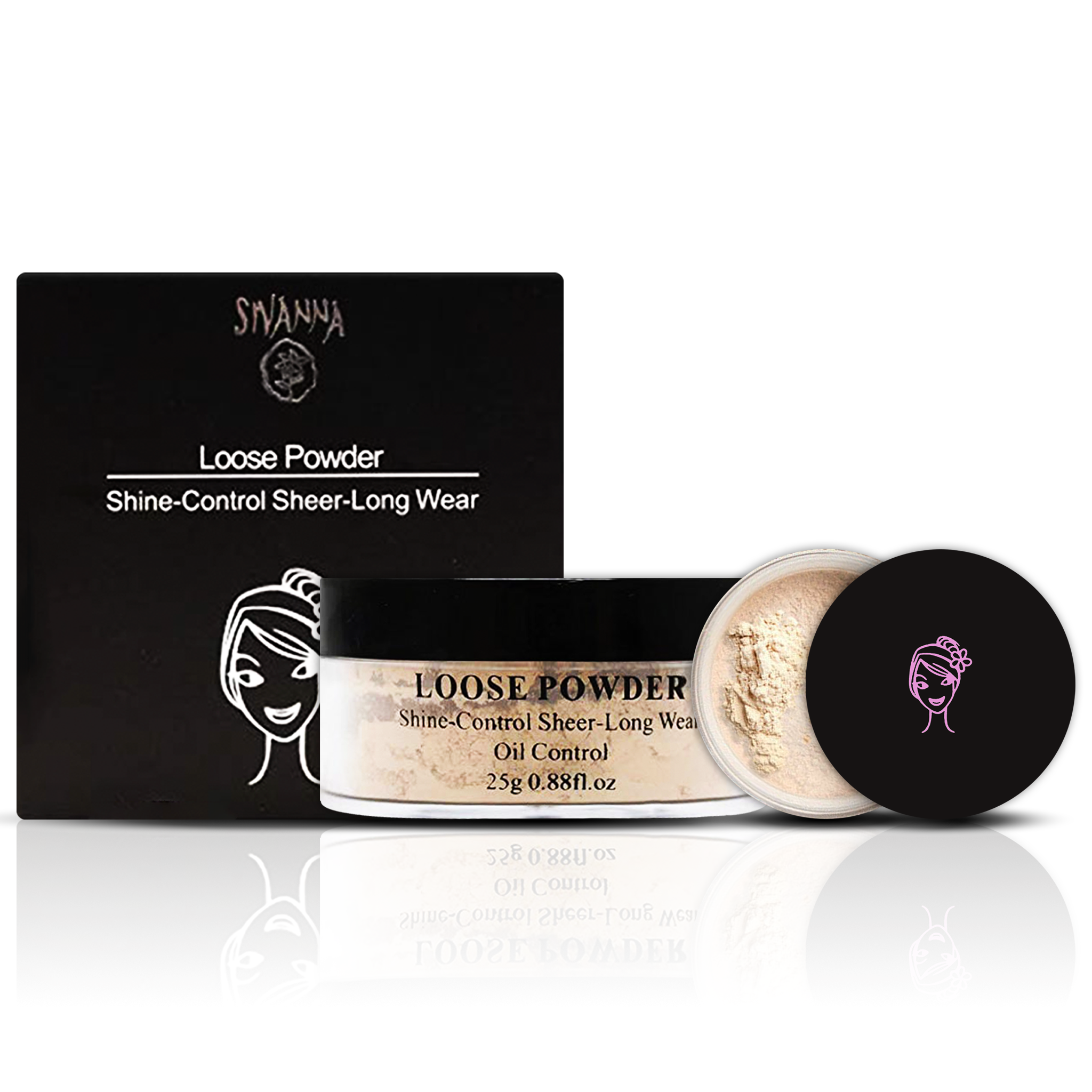 Phấn Phủ Kiềm Dầu Sivanna Loose Powder Oil Control Dạng Bột F010
