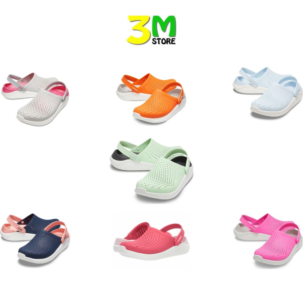 Dép Giày Sục Cross Clog Literide Đẹp, Êm, Bền Nhẹ đi mưa đi chơi Cho Nam Và Nữ Nhiều Màu