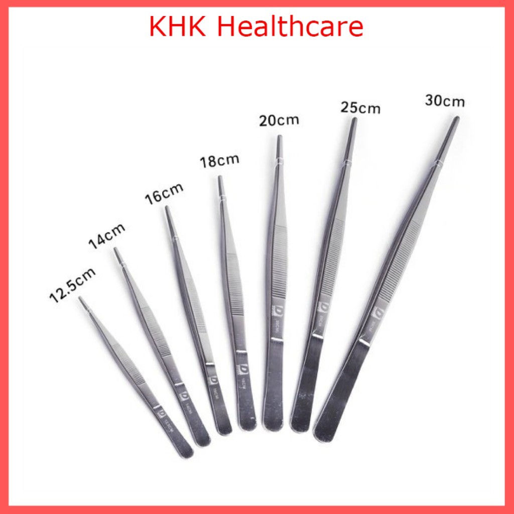 Nhíp thẳng y tế đầu tù đủ kích thước 20cm
