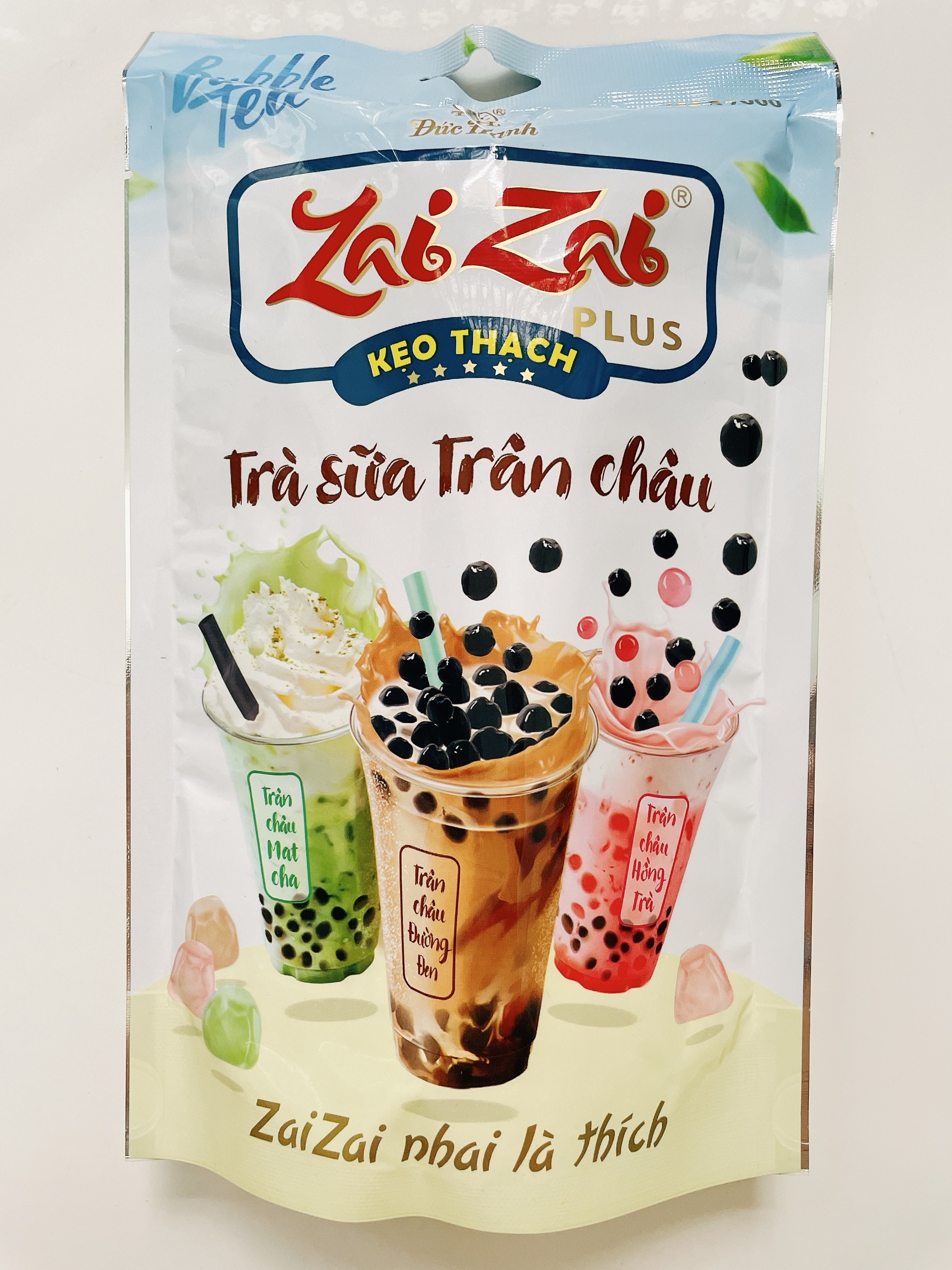 Kẹo thạch zai zai trà sữa trân châu túi 320gr