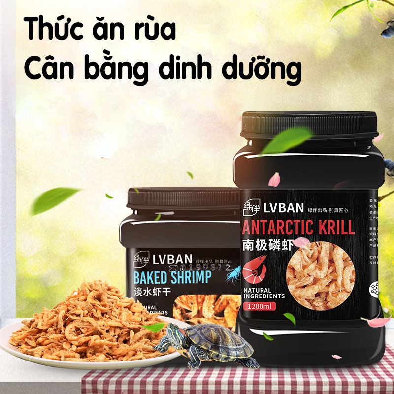 Thức ăn cho rùa nước rùa bán cạn LV BAN