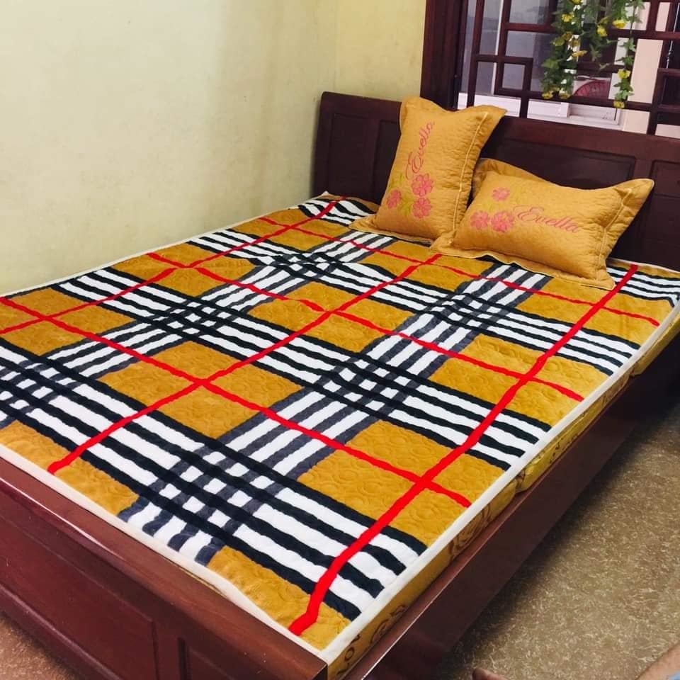 Thảm lông cừu trải giường, thảm nỉ nhung trải giường, thảm nhung đa năng, thảm trải giường 3 lớp, Thảm nhung trải giường chần bông, thảm trải sàn mùa đông