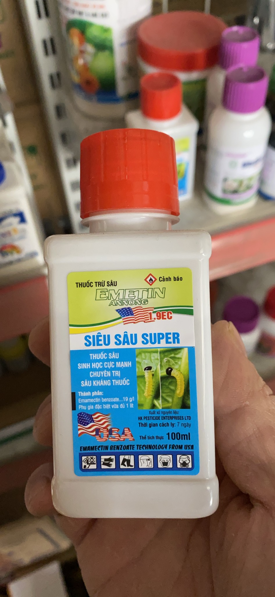 Thuốc trừ sâu sinh học 1.9ec chai 100ml