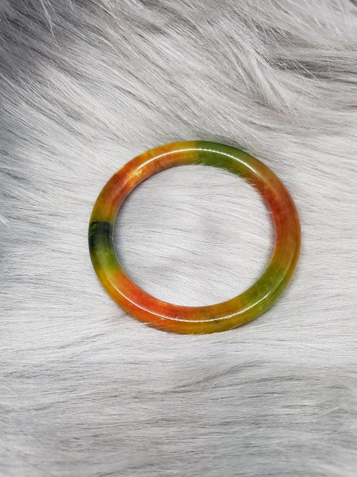 Vòng Tay Đá Ngọc Tứ Quý Bản Tròn