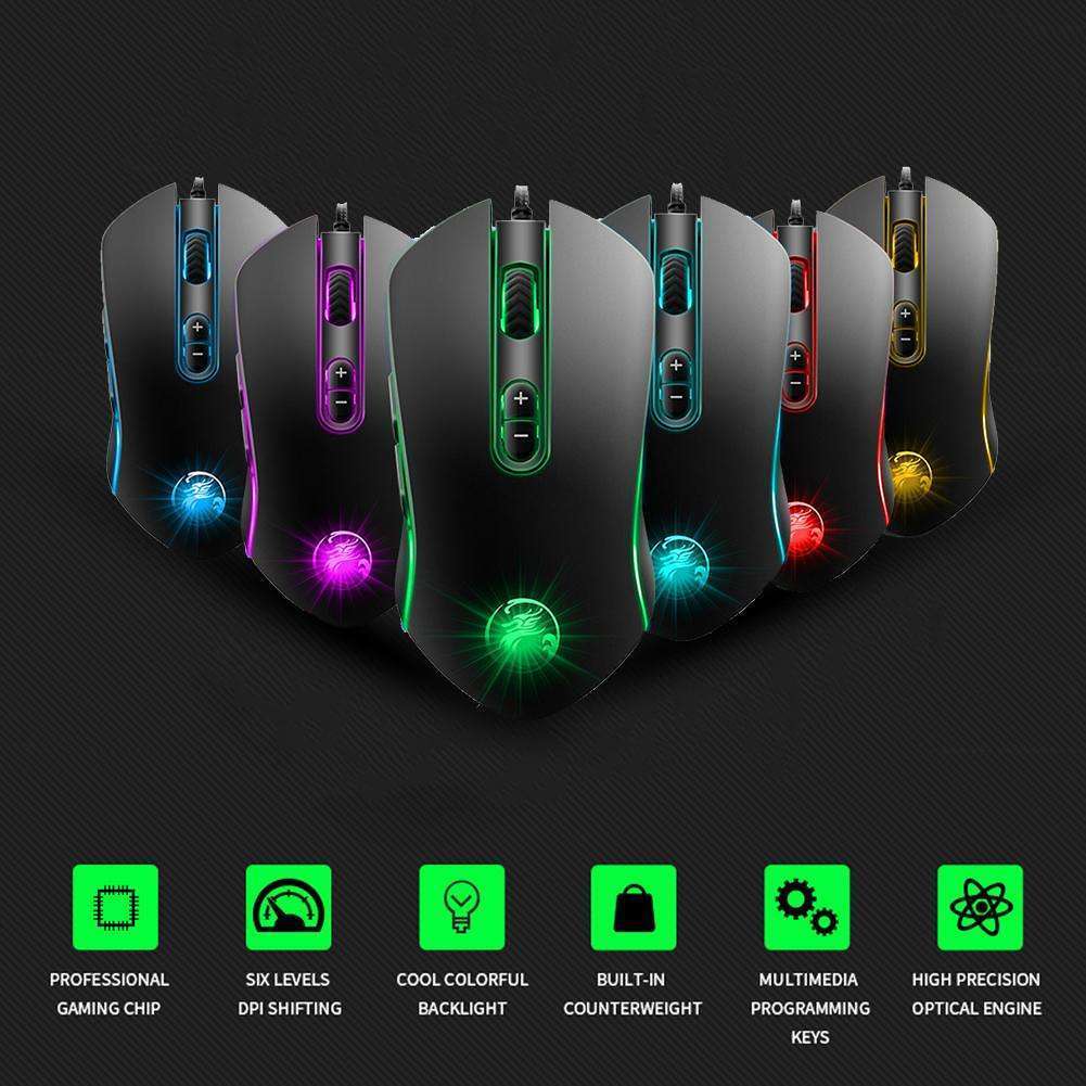Chuột apedra x6 gaming led usb