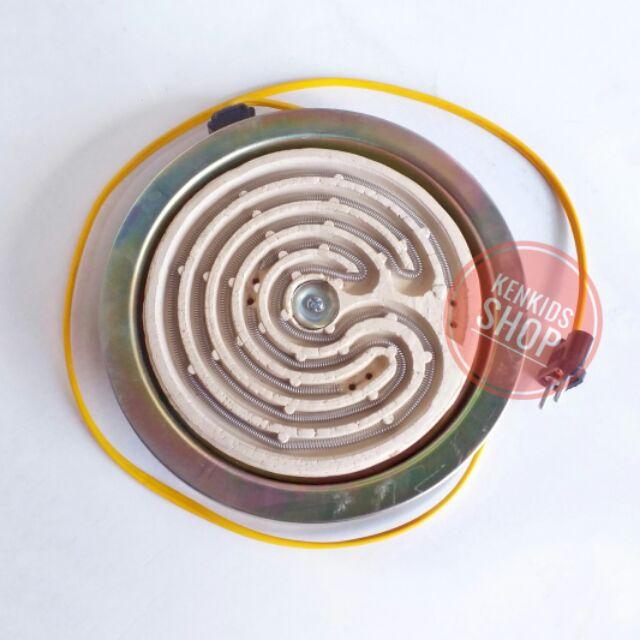 Bếp điện lò xo tròn lớn 21cm hơ lá trầu,nấu ăn