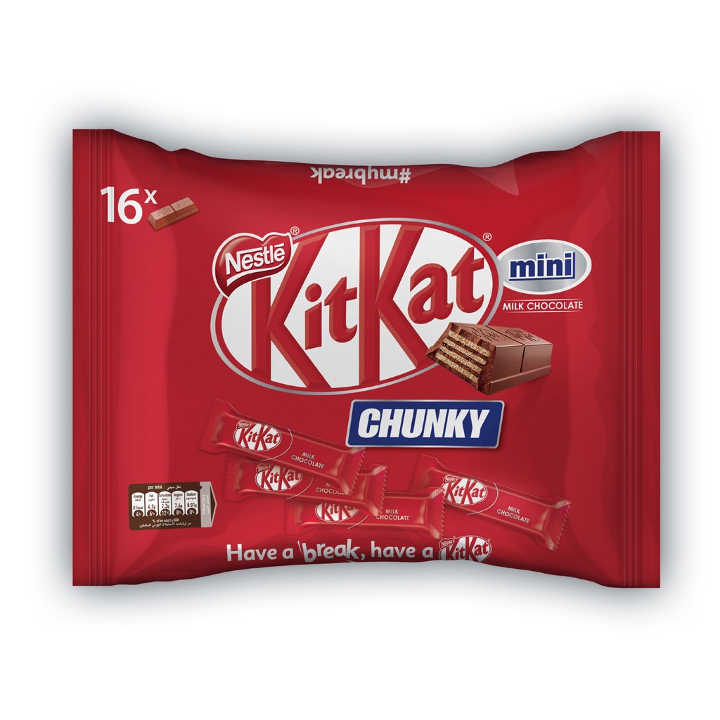 Kit Kat Chunky nhỏ sô cô la 16x15.5g