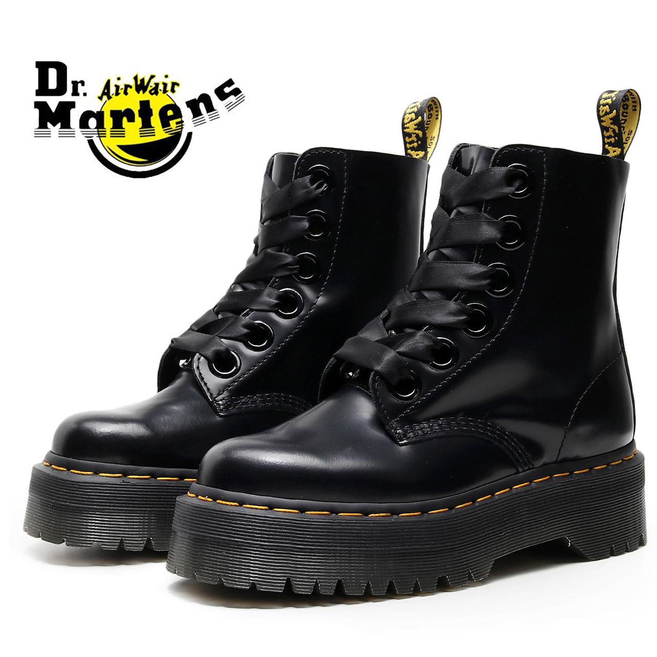 Dr Martens Air Wair 1060 Bốt Nữ Thời Trang Bốt Martin Nữ 6 Lỗ Đế Dày Cho Nữ