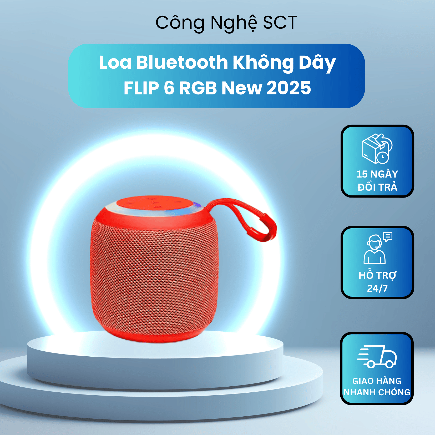 (Good Speaker) F6 Rgb Bluetooth Speaker Small Design, Modern and Convenient for Travel - Dynamic Music, Strong Bass, Strong Battery Giá 155,000 Đồng*Miễn phí vận chuyển