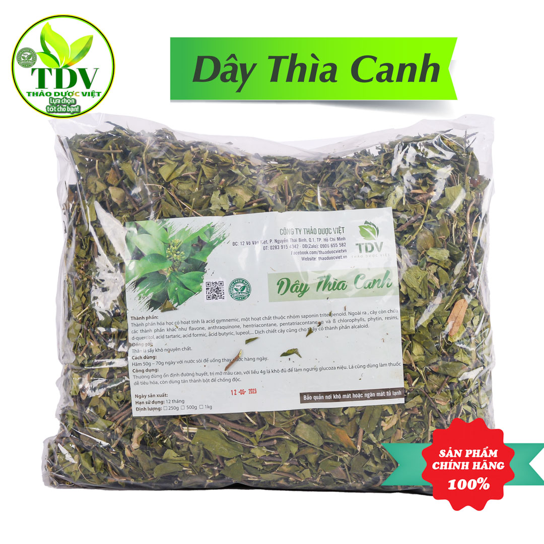 1kg Trà dây thìa canh lá to giúp ổn định đường huyết - Hàng công ty Thảo Dược Việt