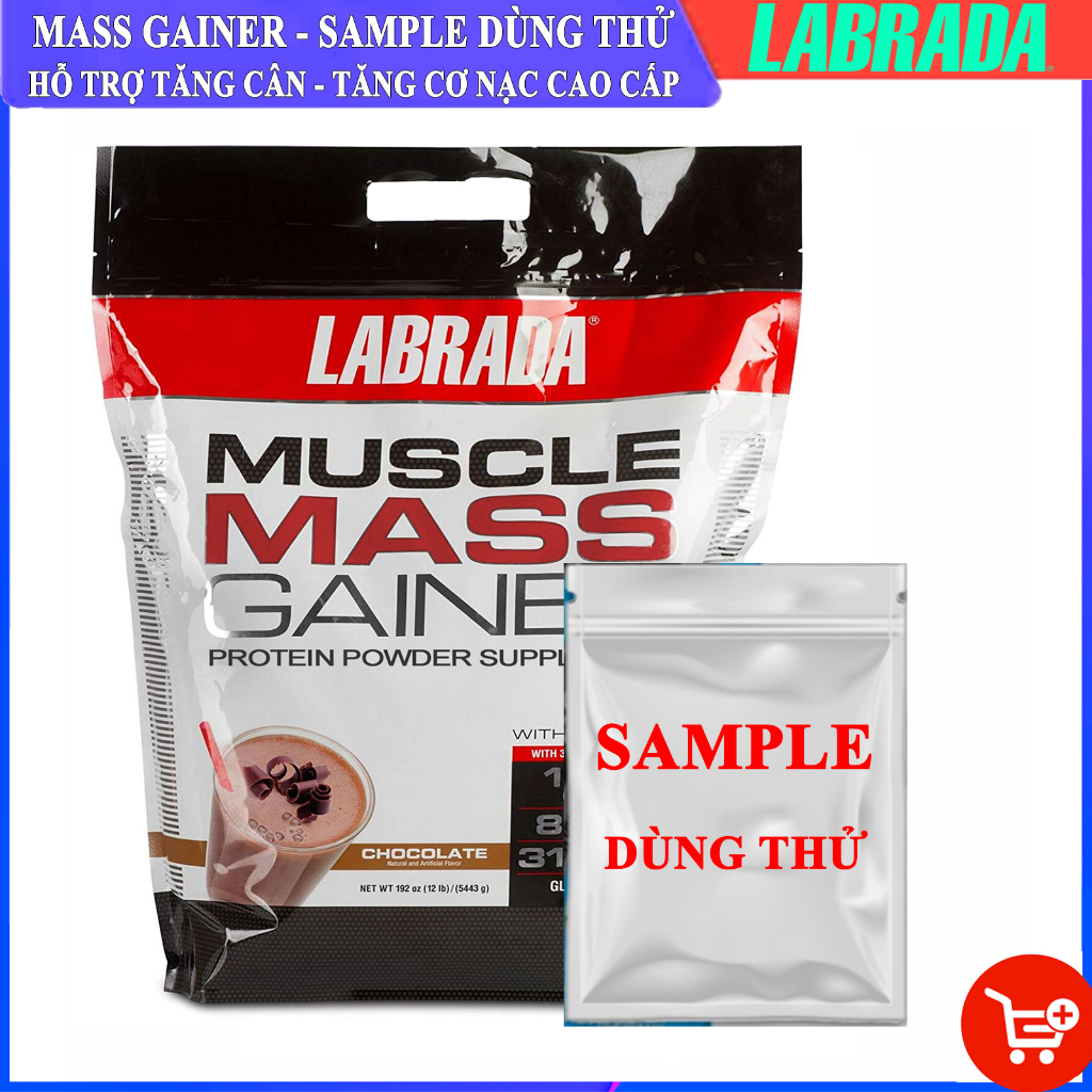 Sữa tăng cân tăng cơ Muscle Mass Gainer hương Chocolate hỗ trợ tăng cân