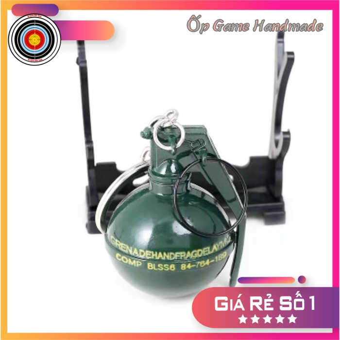 Móc khoá SMOKE (BOM GÀ) GAME PUBG MỚI NHẤT 2021 - Móc khoá pubg kim loại cao cấp cho game thủ