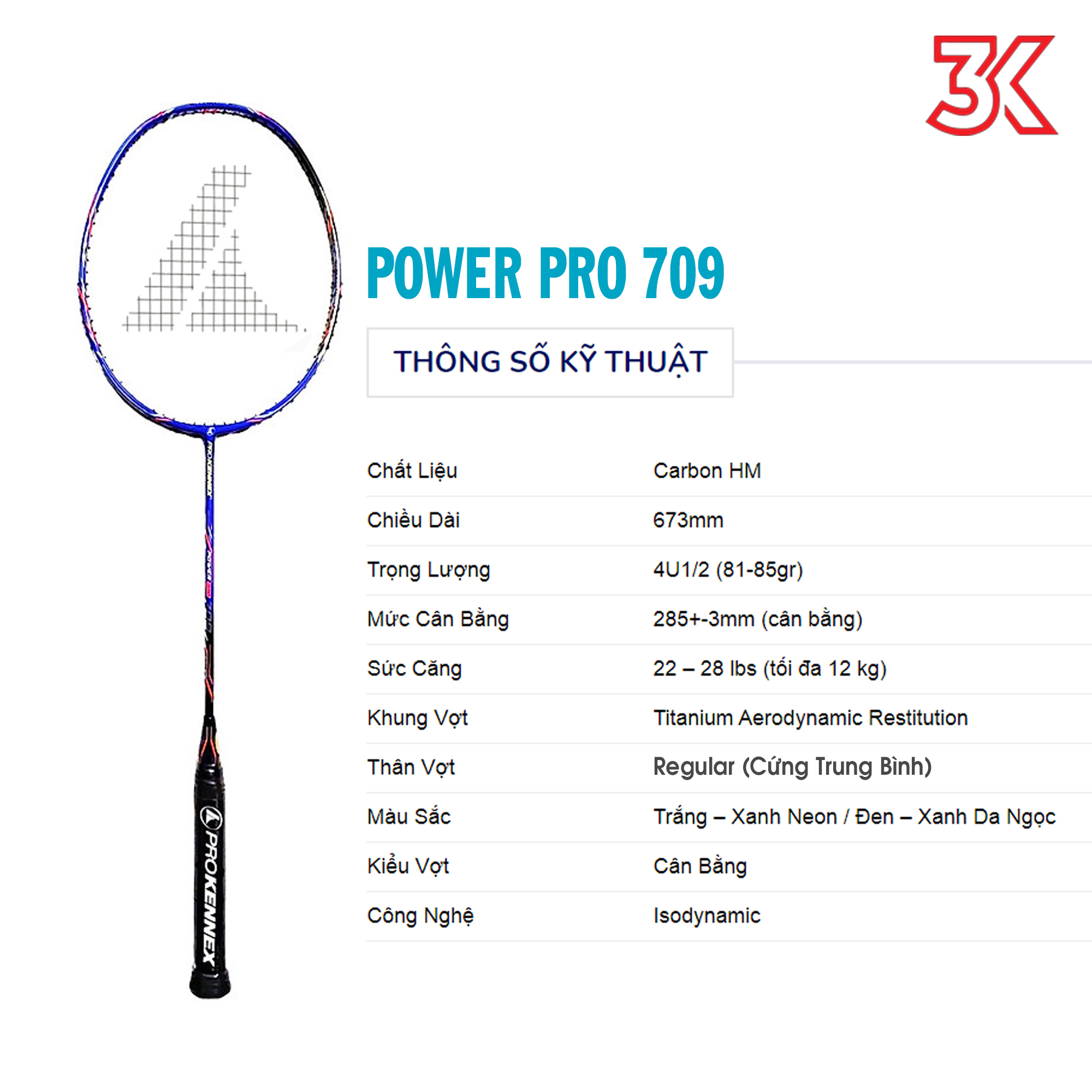 Vợt cầu lông prokennex power pro 709 4u
