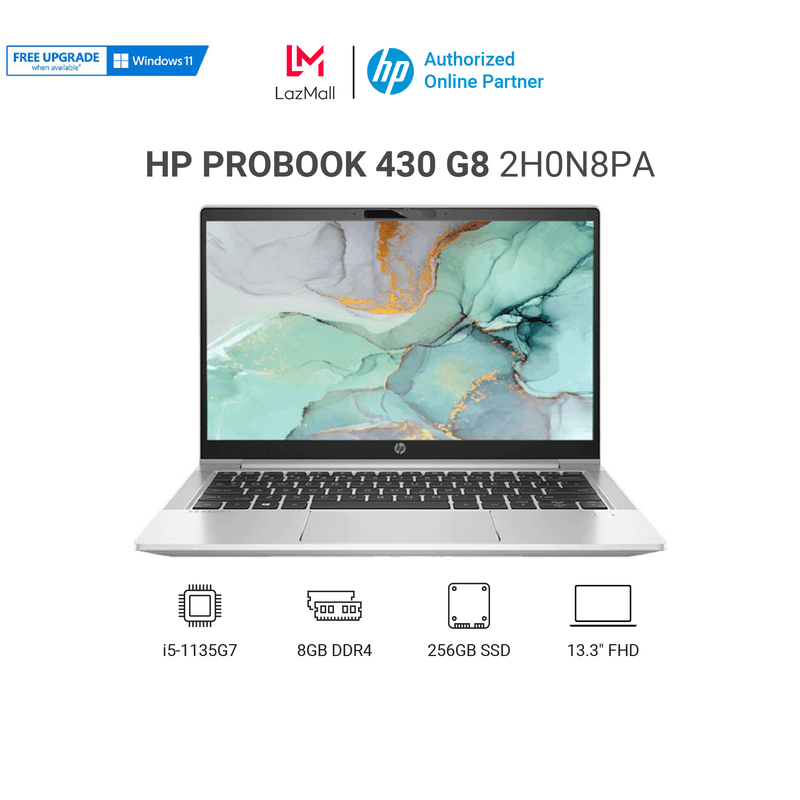 Laptop HP Probook 430 G8 2H0N8PA i5-1135G7| 8GB| 256GB| Iris Xe| Win 10