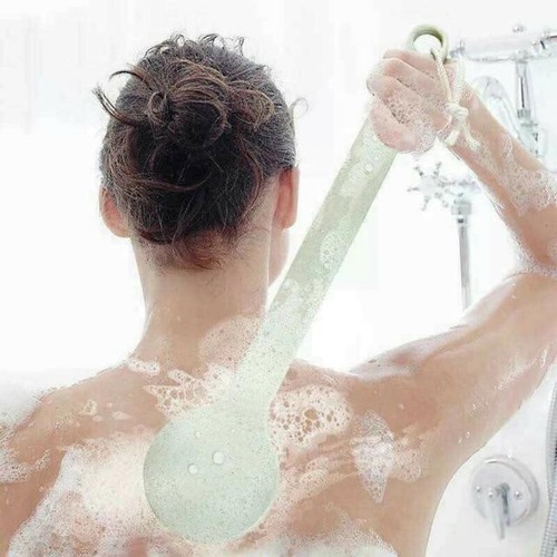 BÀN CHẢI CỌ LƯNG KIÊM MASSAGE TẨY TẾ BÀO CHẾT CHO DA CỰC HIỆU QUẢ - CÂY CỌ LƯNG MUJI CÁN DÀI LOẠI XỊN LÔNG SIÊU MỀM
