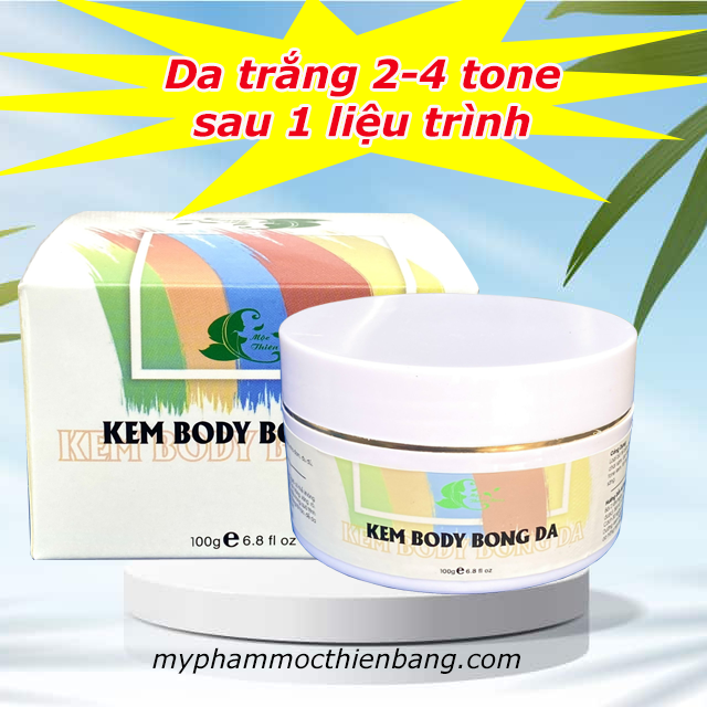 Kem bong body peel da cao cấp, tái tạo làn da body trắng mịn nõn nà