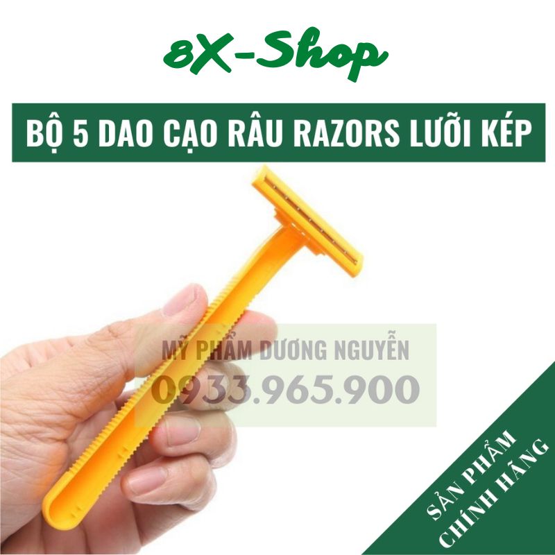 Bộ 5 dao cạo râu razors lưỡi kép