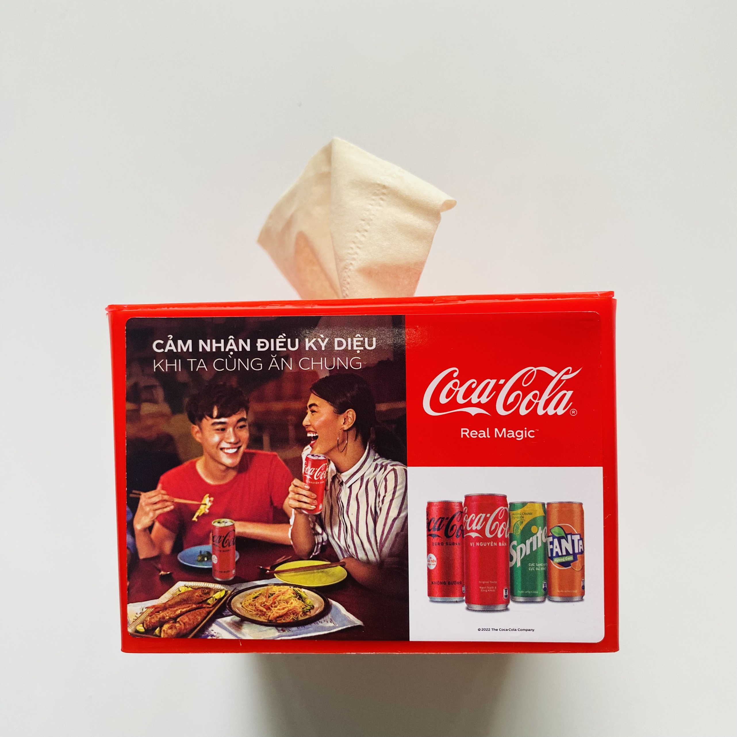 Hộp đựng giấy ăn bằng nhựa Coca Cola