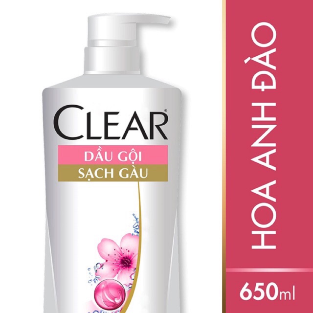 Dầu gội Clear hoa anh đào chai 650g