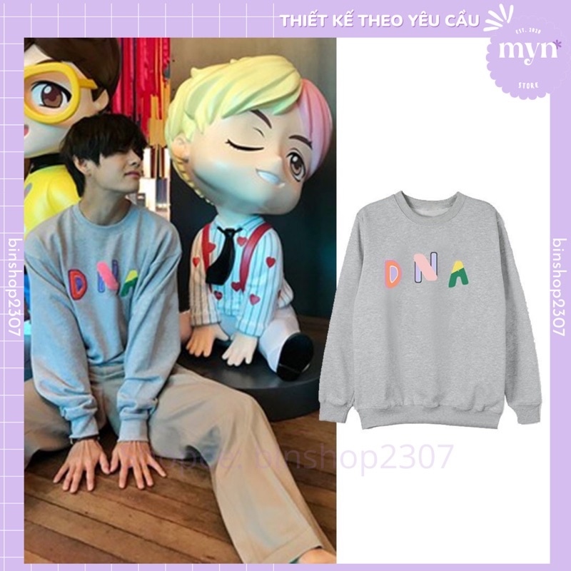 Áo sweater xám cheap moment v - bts cực hot!!