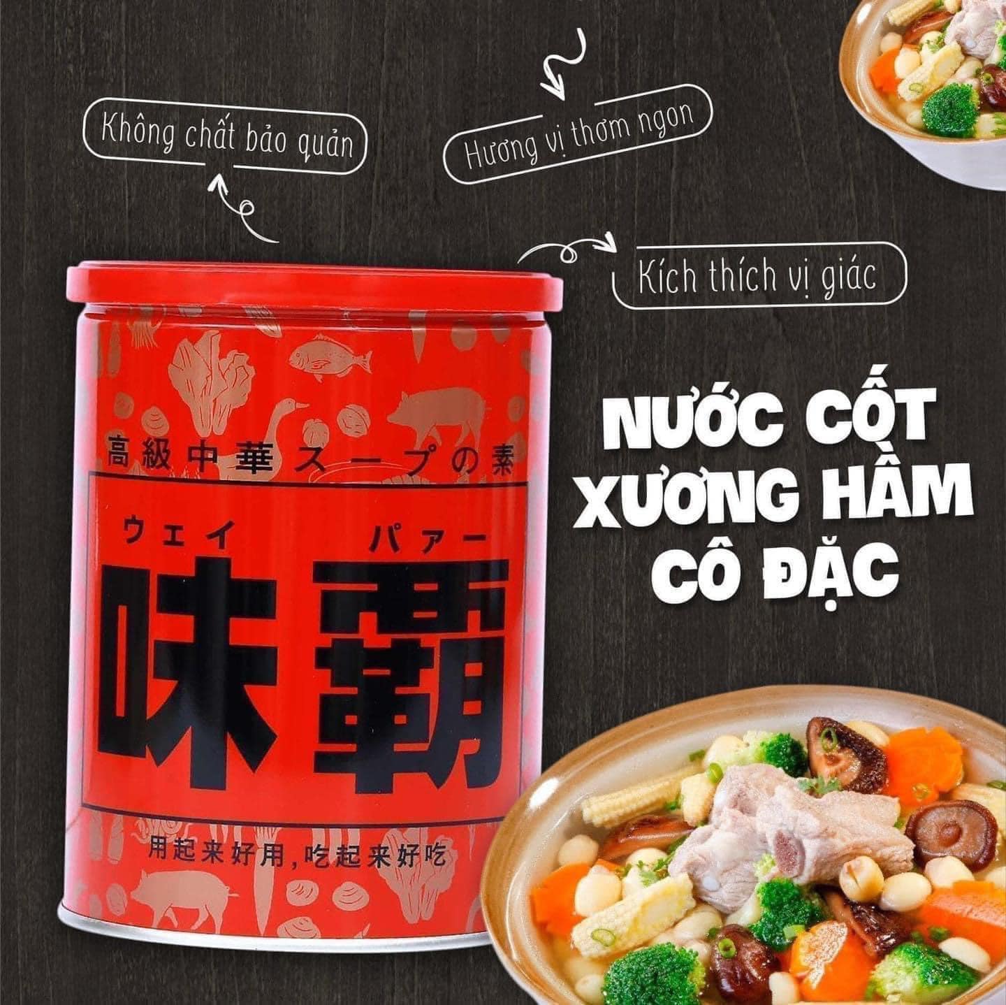 Nước cốt hầm xương Hiroshi cô đặc nội địa Nhật