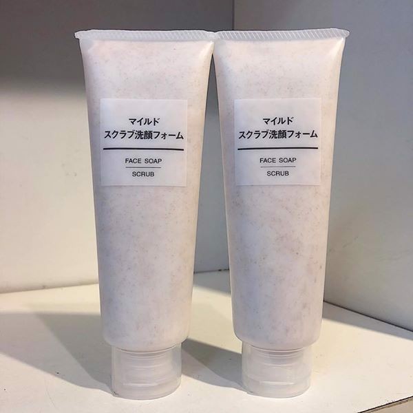 Sữa Rửa Mặt Tẩy Tế Bào Chết Muji Face Soap Scrub