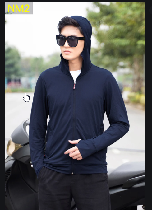  Áo chống nắng nam Thông hơi túi cuộn vải kim cương mát mẻ năm 2022 