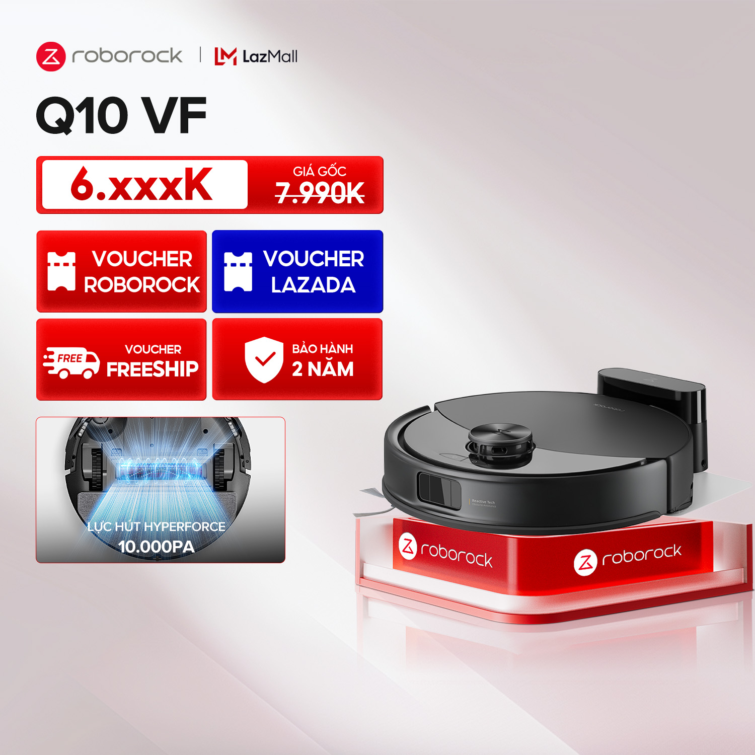 Roborock Q10V | Q8 Max Robot Vacuum Cleaner | Genuine Products | 24 Month Warranty