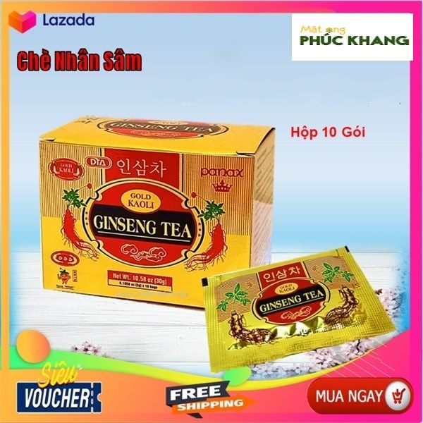 Hộp 10 Gói Trà Sâm, Mật ong, Hàn Quốc Hòa Tan GOLD KAOLI - Thanh nhiệt , mát gan , bồi bổ cơ thể , giảm căng thẳng , mệt mỏi