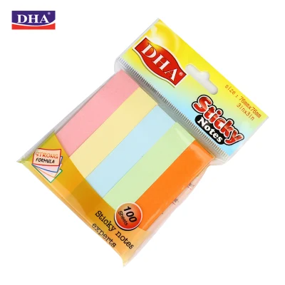 Giấy note, Giấy phân trang 5 màu, giấy ghi chú văn phòng kích thước 76x76mm 100 trang - Nhà sách P.P