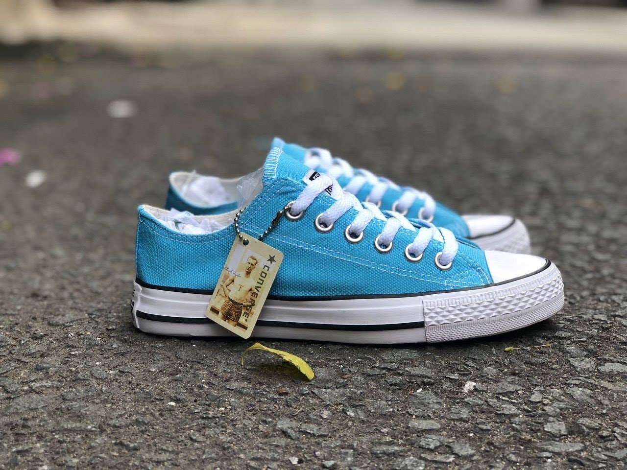 [TẶNG HỘP] Giày Thể Thao Nam Nữ Converse cố thấp xanh biển