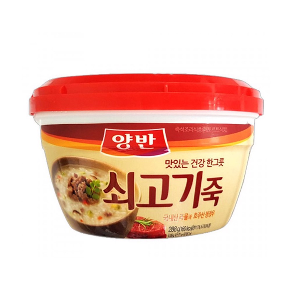 Dongwon cháo ăn liền thịt bò hộp 288 g - nhập khẩu hàn quốc