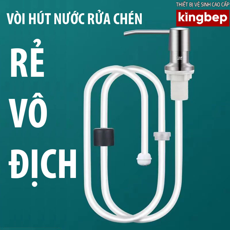Vòi hút nước rửa chén, bộ vòi xịt nước rửa bát tự bơm hút dầu 1,2m, vòi nước rửa chén inox 304 kèm ống hút.