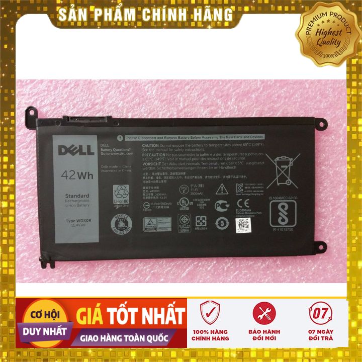 Pin(battery)Original Dell 5378 7368 5568 5567 5568 5471 7579 5368 7378 7569 (WDX0R) Zin- PIN ZIN BẢO HÀNH 6 THÁNG LỖI ĐỔI MỚI
