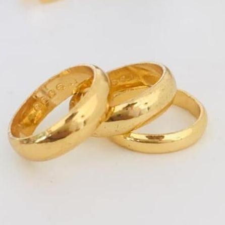 Nhẫn khắc 9999 mạ vàng