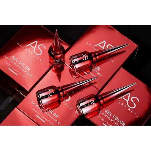 Sơn gel as trắng và đen - chai đỏ 15ml