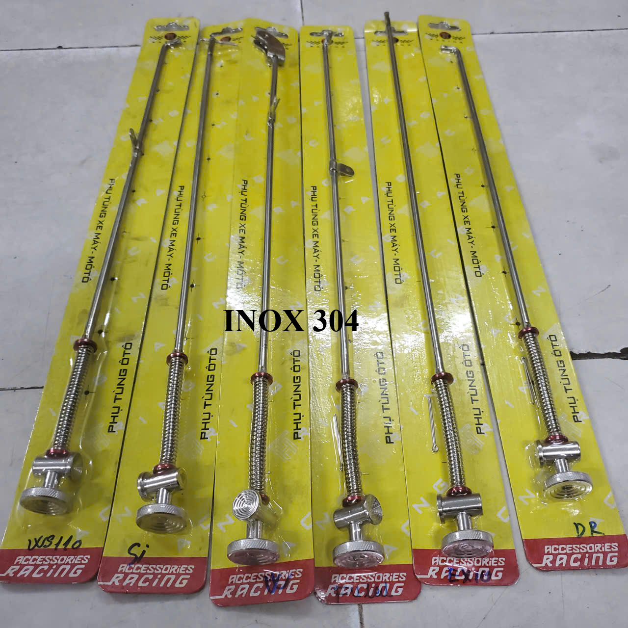 Đũa thắng Inox 304 và Inox 201 dành cho các dòng Ex10, Si, Dr, Wave nhỏ, Rs,Ws110,....