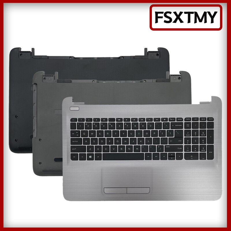 New Laptop Case For HP 15-AC 15-AY AF TPN-C125 C126 250 255 G5 Palmrest Upper Cover/Keyboard/Bottom Base Cover/C D Cover Black
