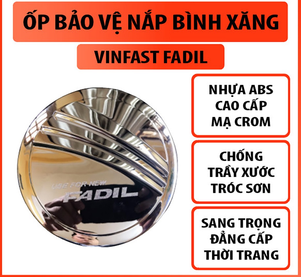 Ốp nắp bình xăng Ôtô cho xe VINFAST FADIL